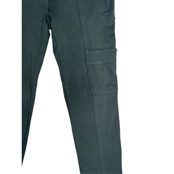 LOFT green cargo pants / leggings with seam down front and back - size 0 - Picture 6 of 15